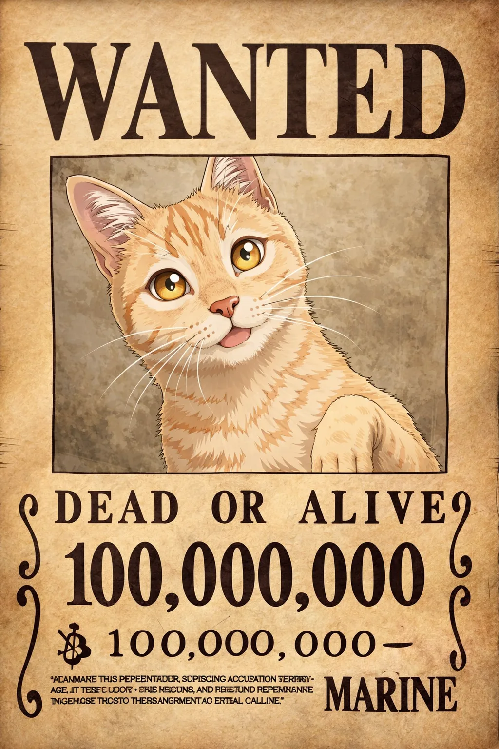 Générateur Image à Image · Anime · Avis de recherche One Piece