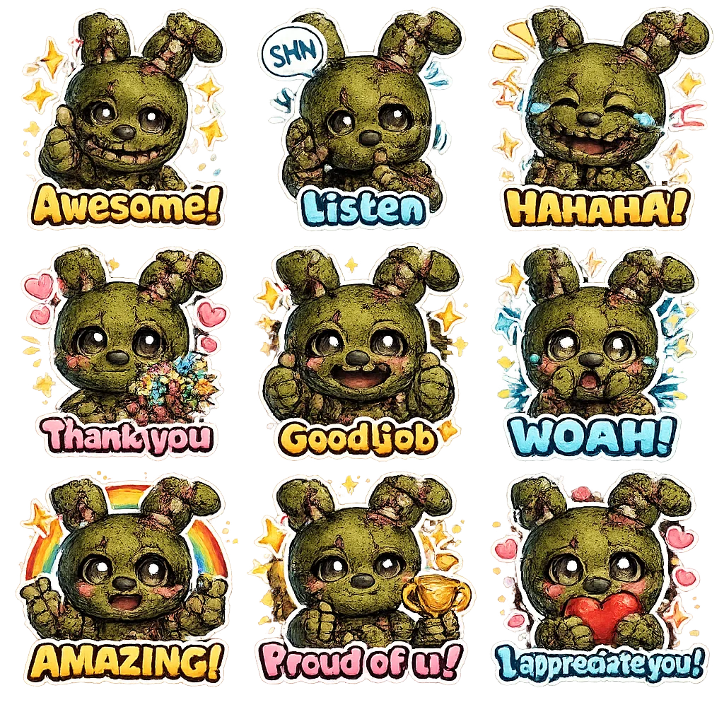 مولد صورة إلى صورة · إيموجي · مجموعة تعبيرات: مجموعة 1