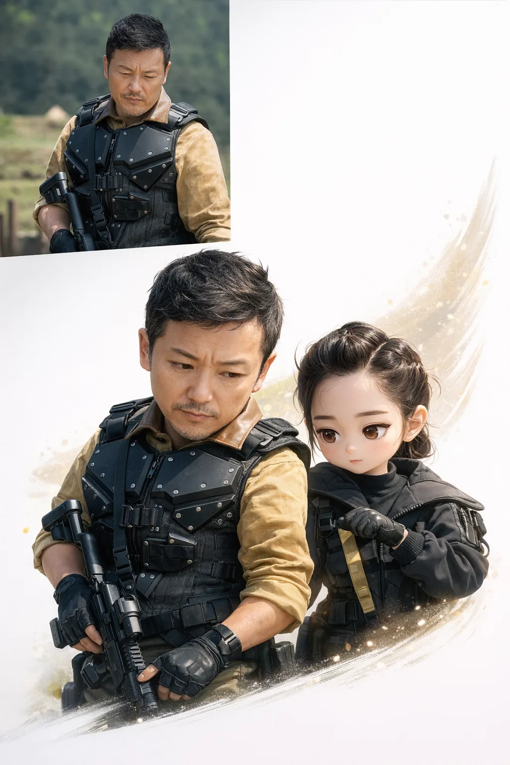 图生图生成器 · Q版 · 真人+3D Q版