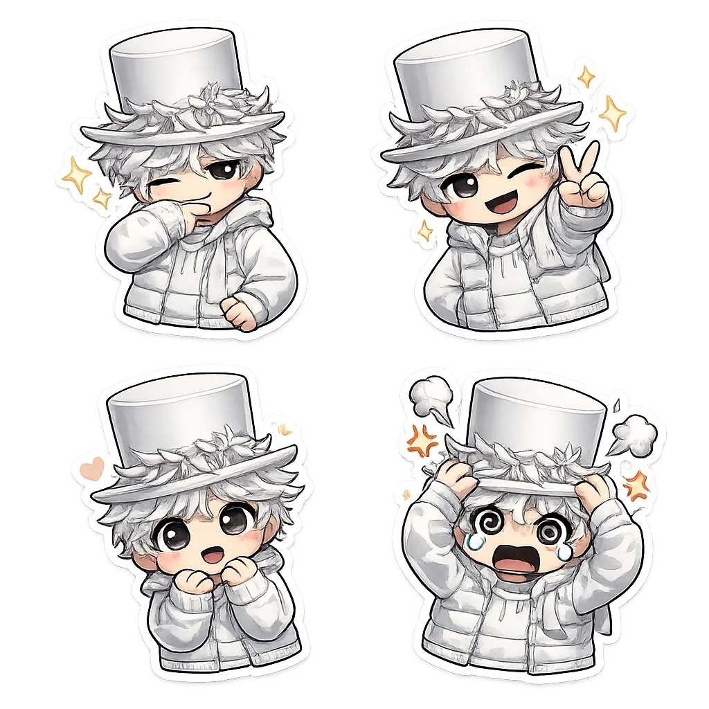 画像から画像ジェネレーター · 絵文字 · チビ絵文字ステッカー