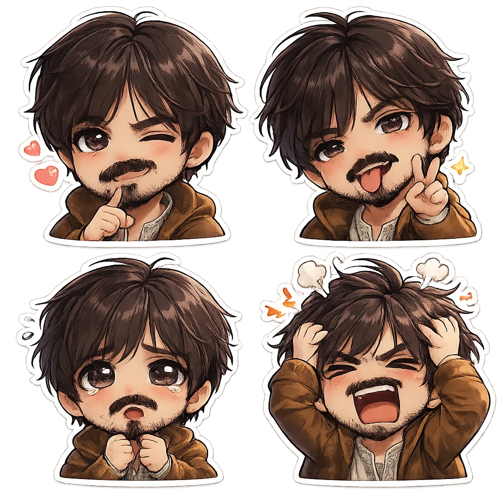 图生图生成器 · 表情包 · Q版表情贴纸