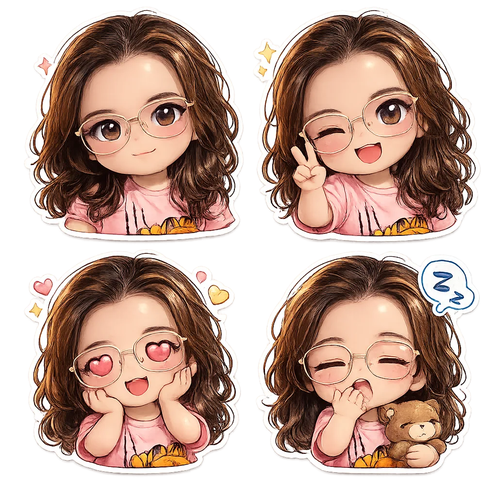 مولد صورة إلى صورة · تشيبي · ملصق تشيبي واحد