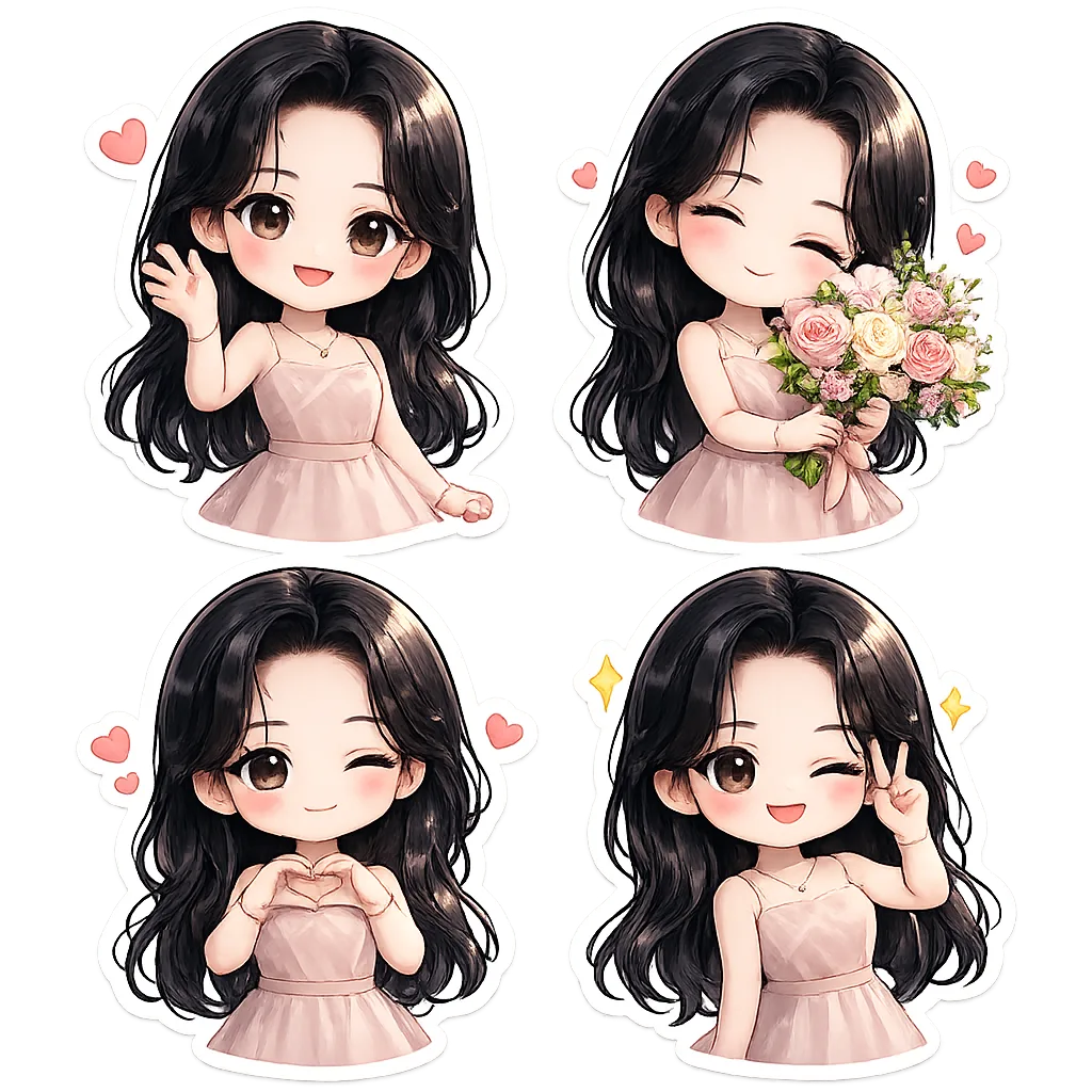 مولد صورة إلى صورة · تشيبي · ملصق تشيبي واحد