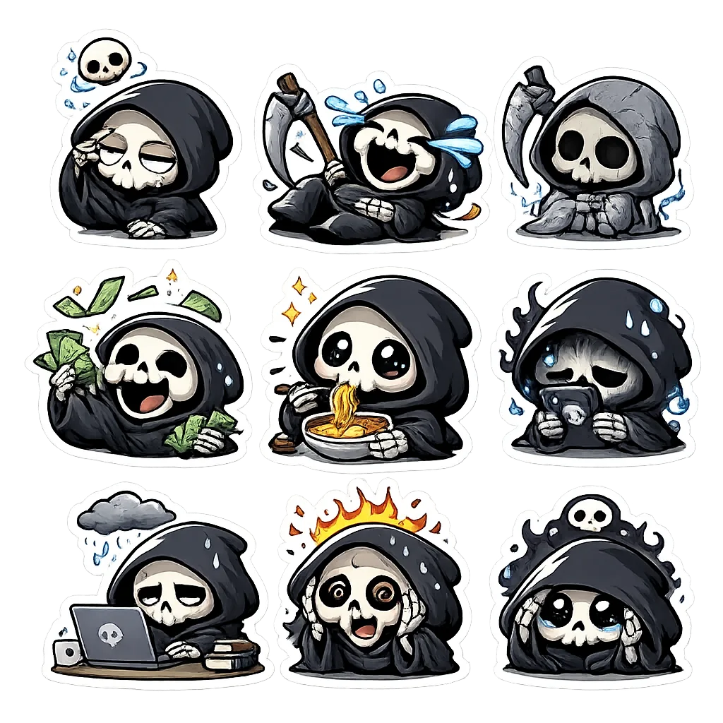 画像から画像ジェネレーター · ステッカー · 絵文字コレクション：セット1