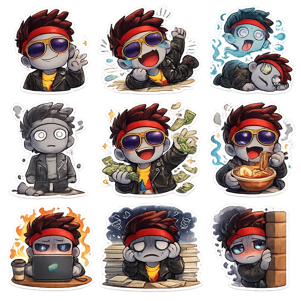 Image to Image Generator · Sticker · Emoji Collection: Set 1