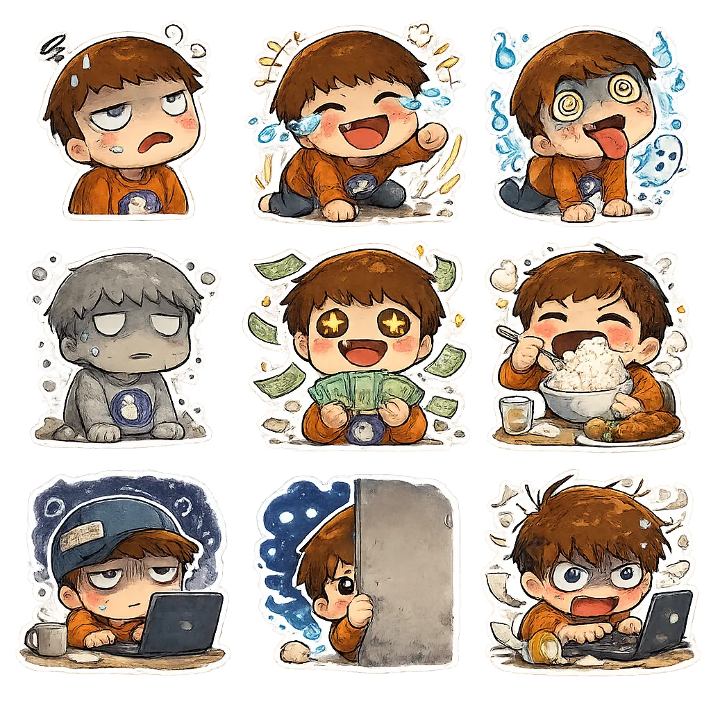 Image to Image Generator · Sticker · Emoji Collection: Set 1