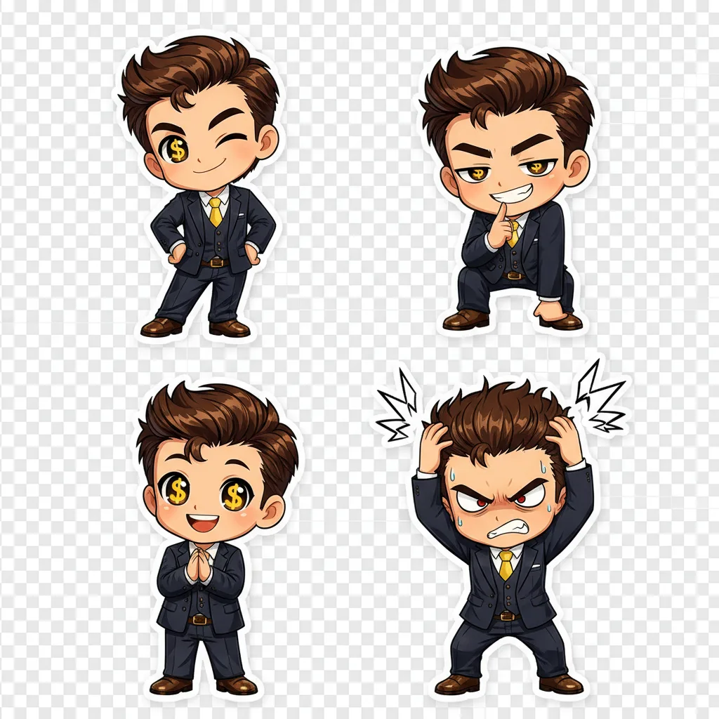 مولد صورة إلى صورة · إيموجي · ملصقات إيموجي تشيبي