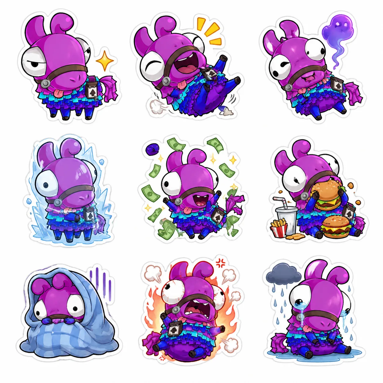 Générateur Image à Image · Autocollant · Collection d'Émojis : Set 1