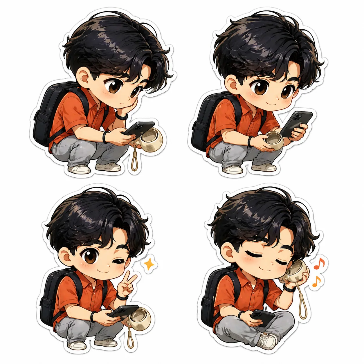 مولد صورة إلى صورة · تشيبي · ملصق تشيبي واحد