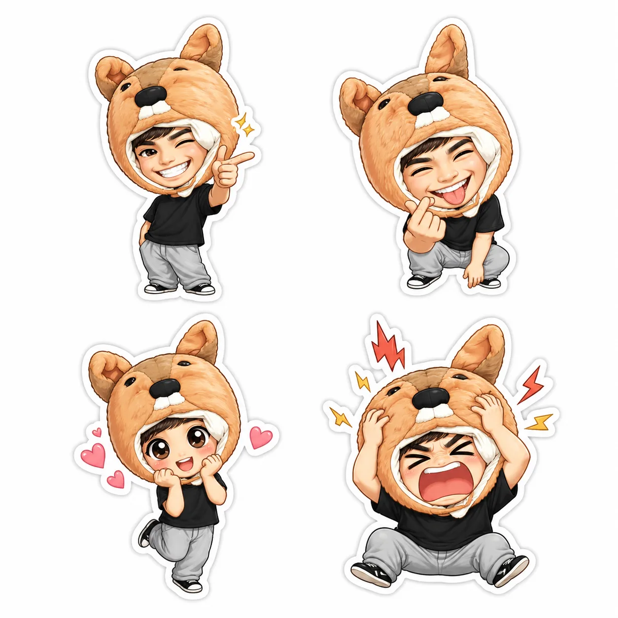 مولد صورة إلى صورة · إيموجي · ملصقات إيموجي تشيبي