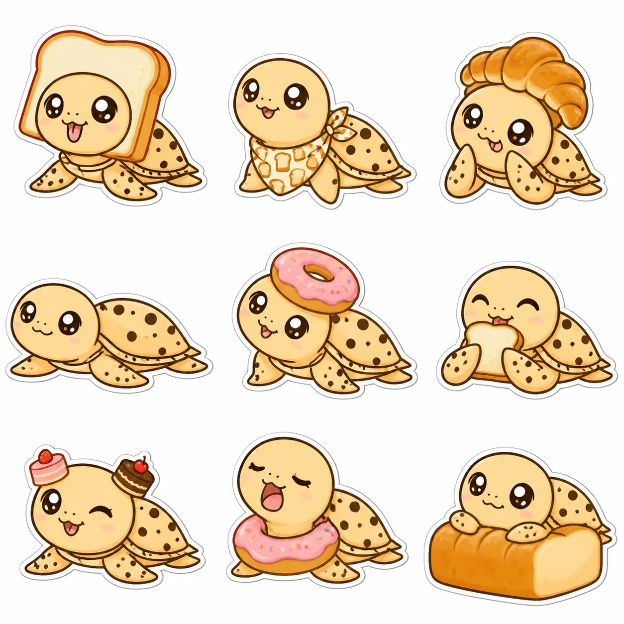 Générateur de Portrait d'Animal · Autocollant de l'animal · Autocollant de l'animal en pâtisserie