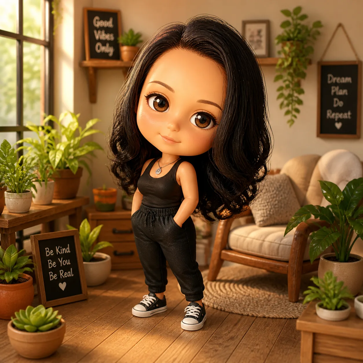 مولد صورة إلى صورة · تشيبي · تشيبي 3D ميكرونيوم ديوراما