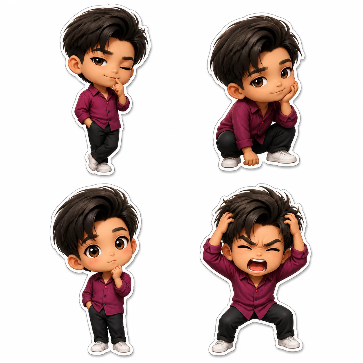 ai chibi generator output of a cute anime-style profile picture
