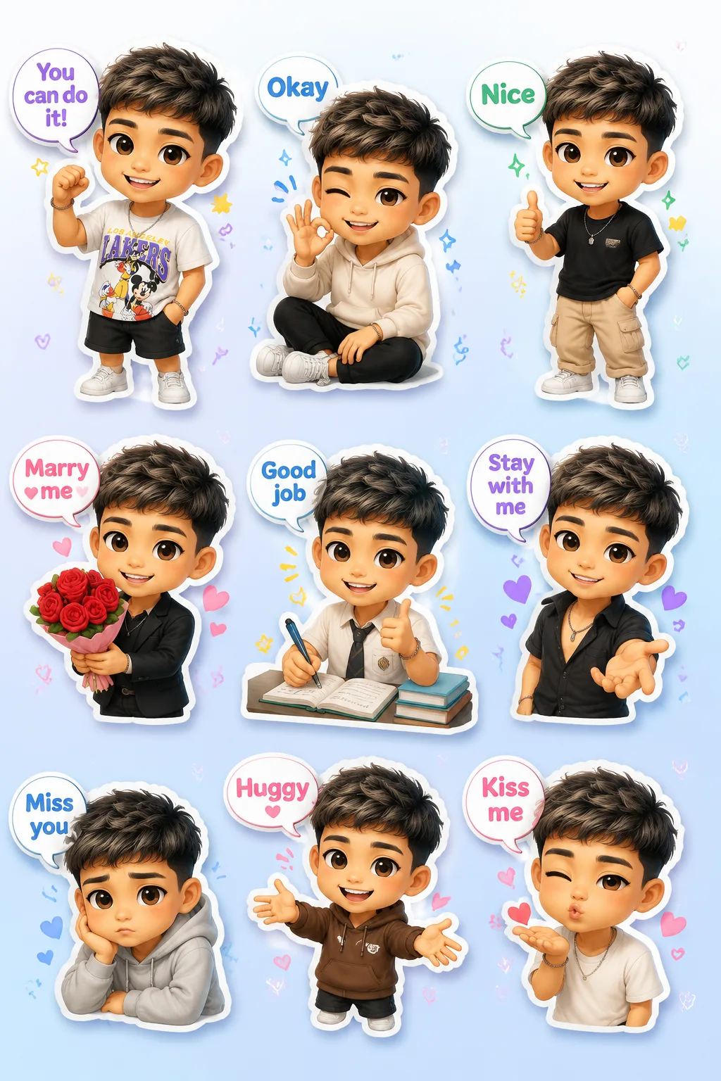 chibi_3d_emoji_word_4 creation