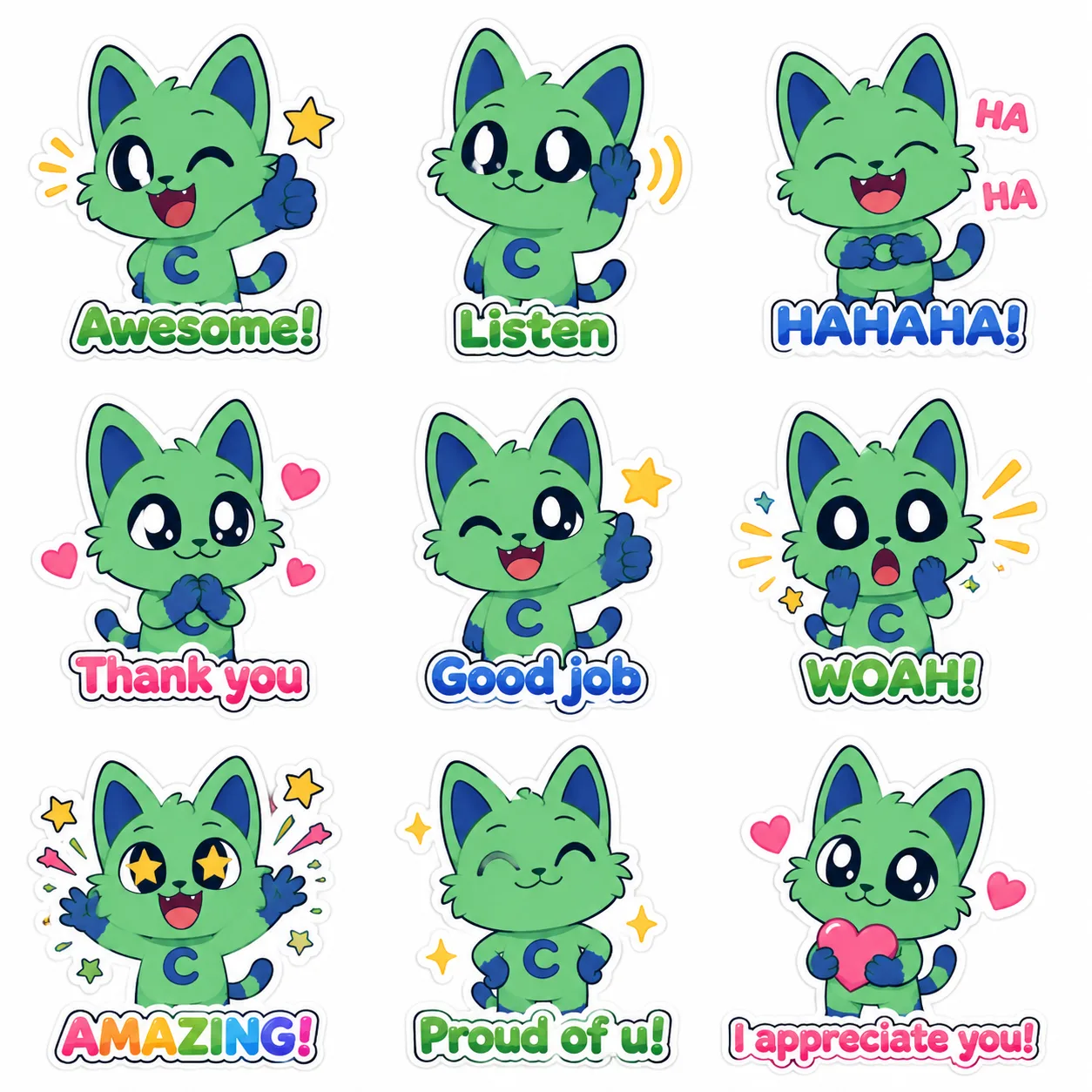 画像から画像ジェネレーター · 絵文字 · 絵文字+文字コレクション：セット1