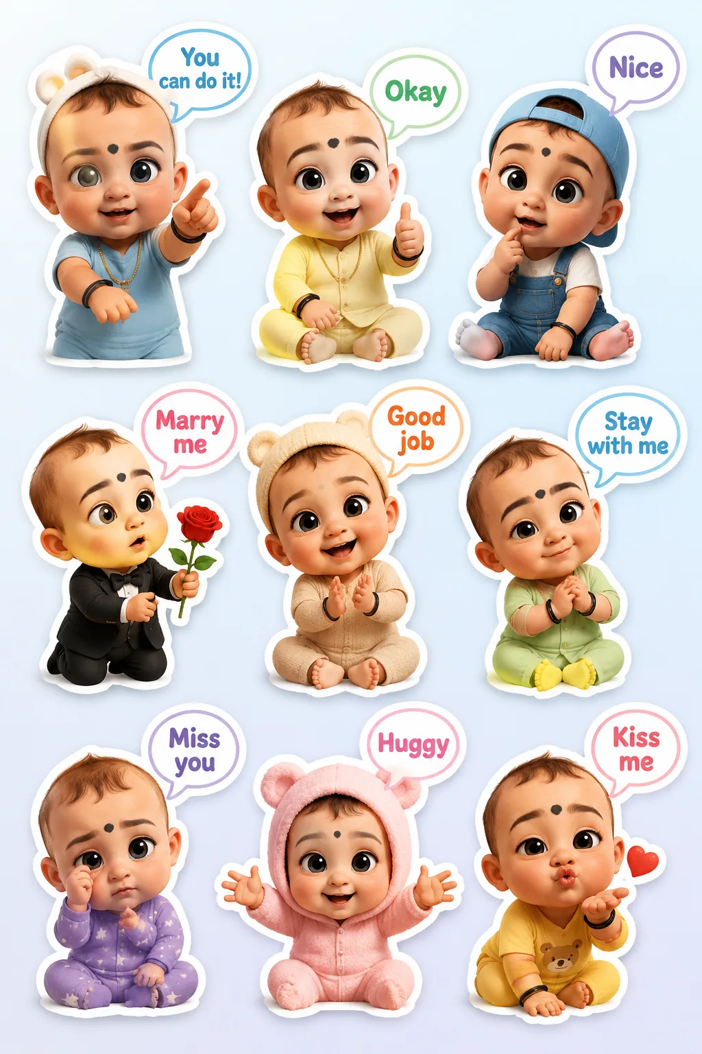 chibi_3d_emoji_word_4 creation