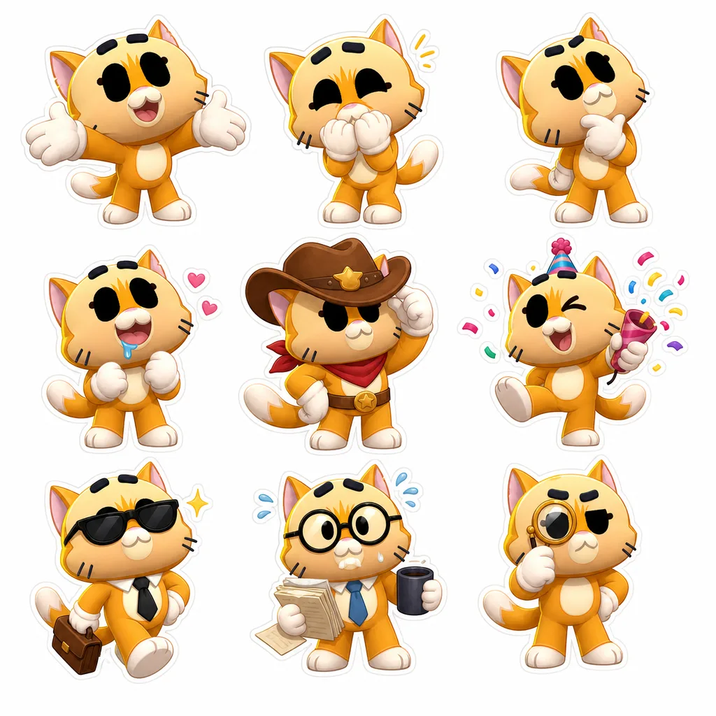 Image to Image Generator · Sticker · Emoji Collection: Set 5