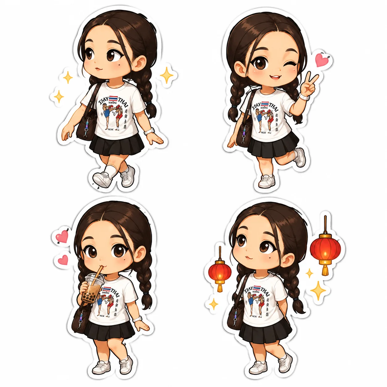 example of ai chibi generator output for Facebook chibi character card