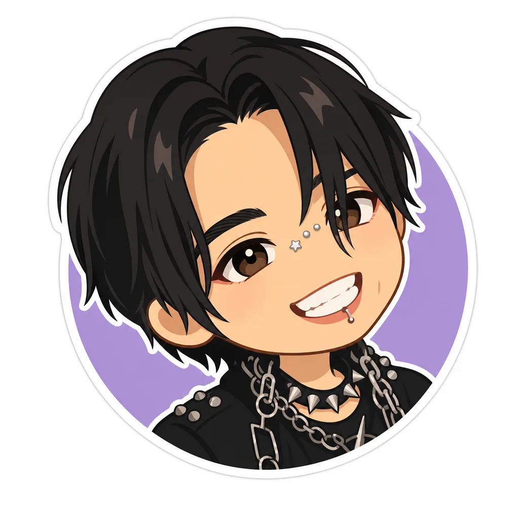 chibi_flat_sticker creation