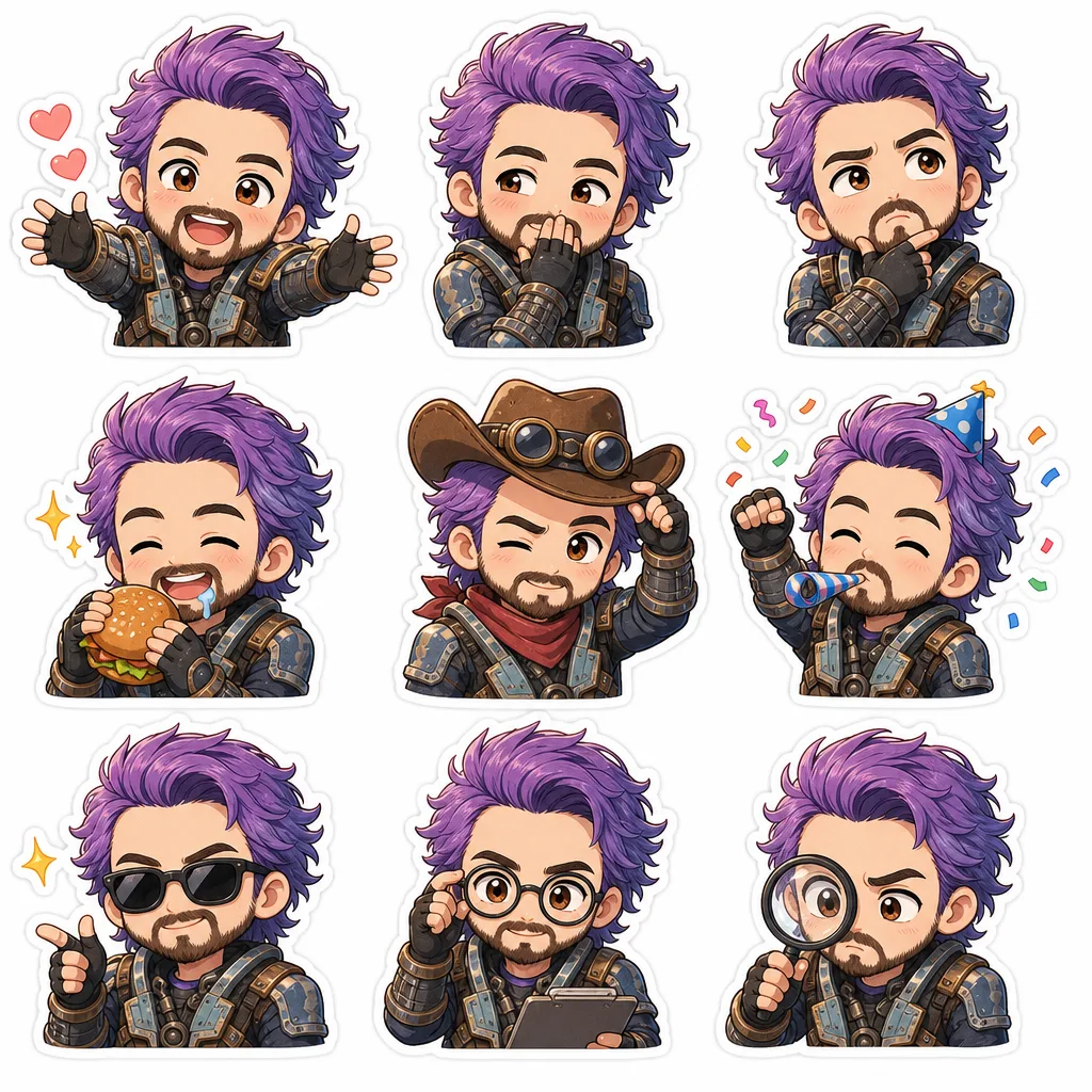 Image to Image Generator · Sticker · Emoji Collection: Set 5
