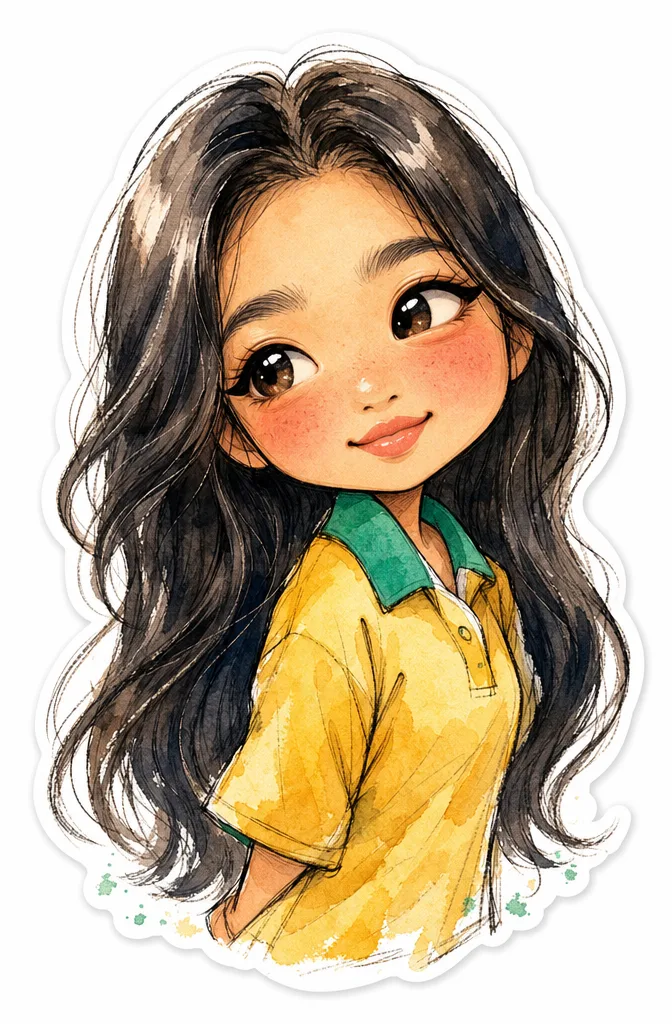 Image to Image Generator · Chibi · Chibi Watercolor Sticker