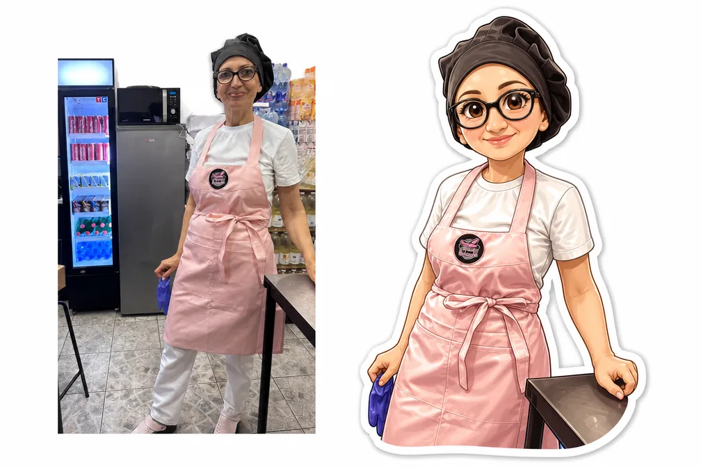 Image to Image Generator · Chibi · Real+Chibi Blend Sticker