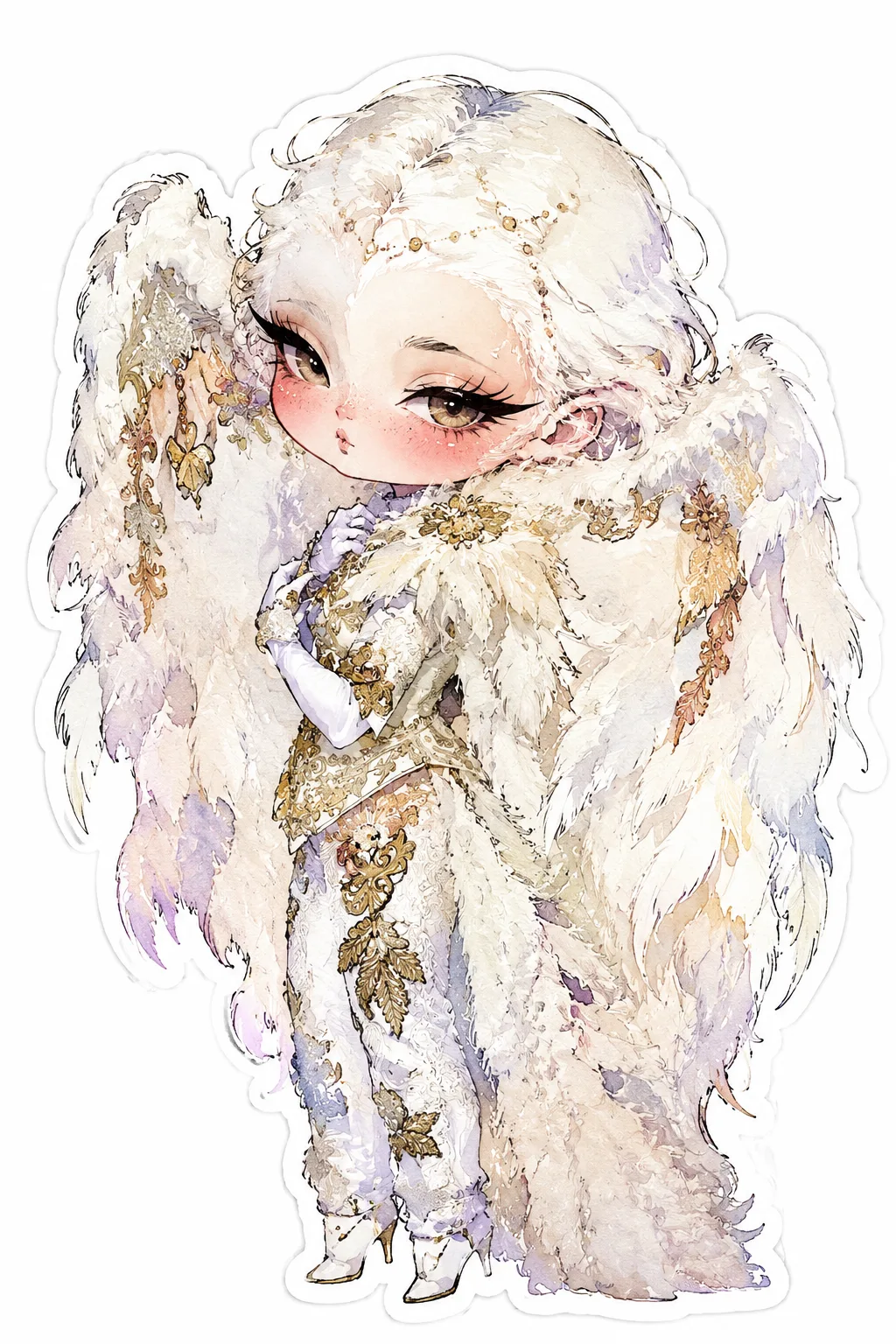 Image to Image Generator · Chibi · Chibi Watercolor Sticker