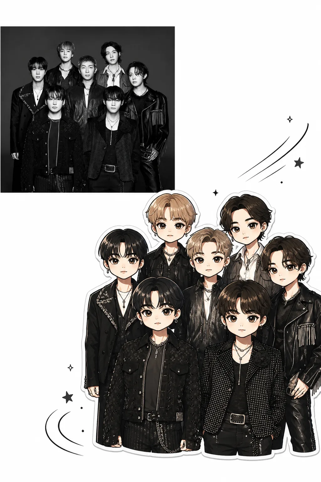 Image to Image Generator · Chibi · Real Person + Chibi Sticker
