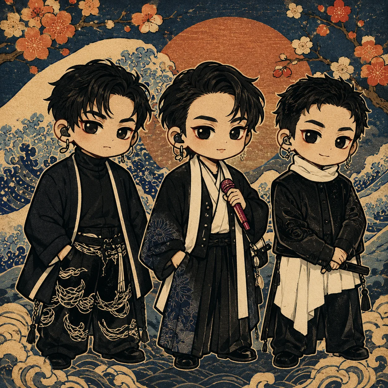 Image to Image Generator · Chibi · Japanese Ukiyo-e Style