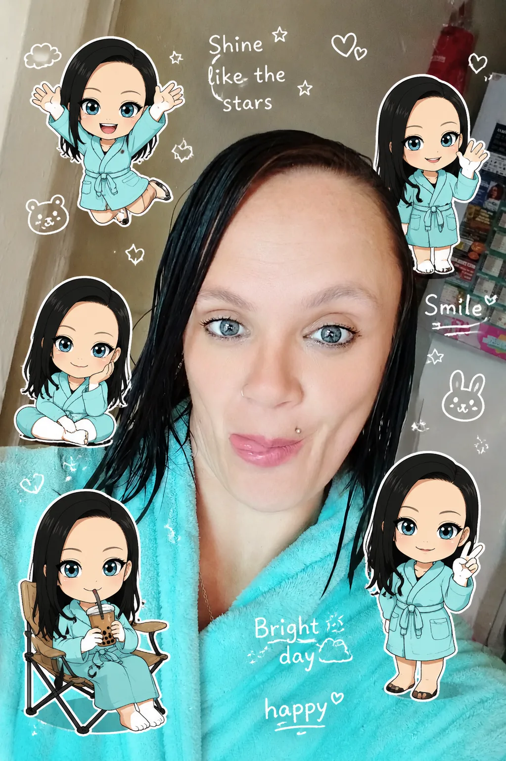 Generador de Imagen a Imagen · Pegatina · Stickers Chibi Clone de Photo