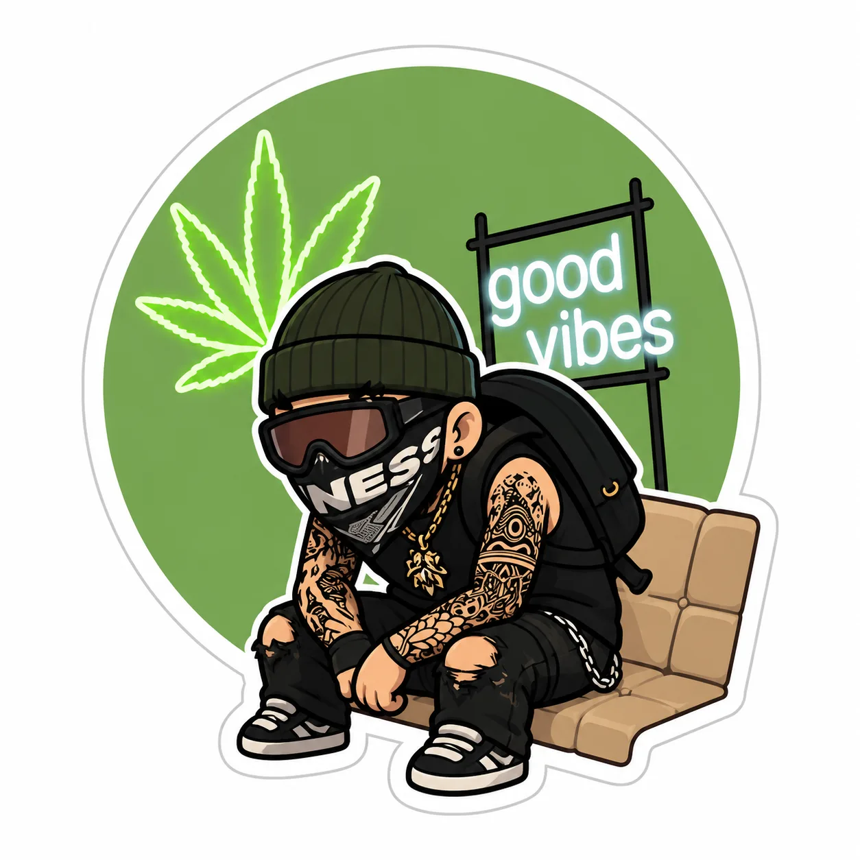Image to Image Generator · Sticker · Chibi Flat Sticker