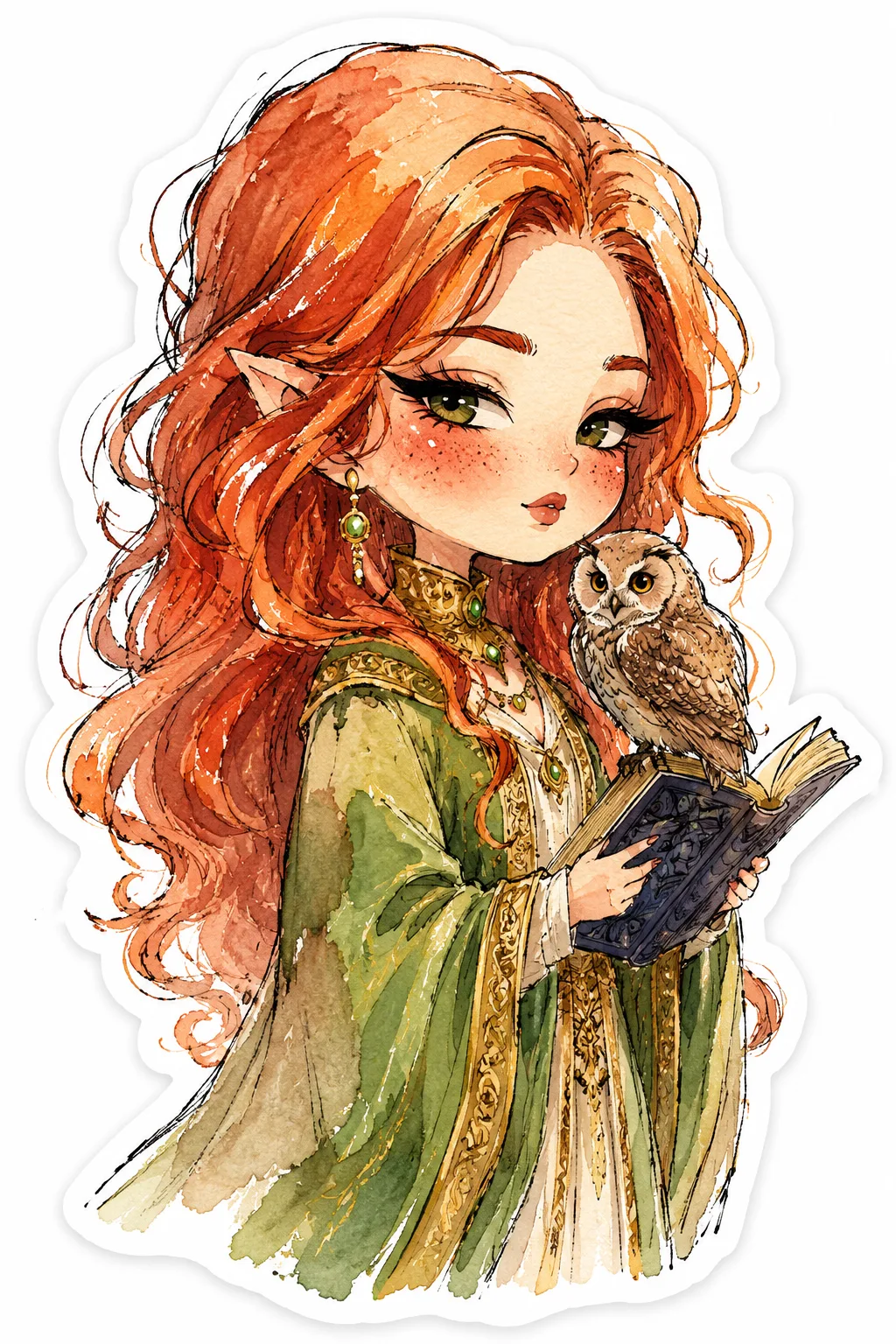 chibi_sticker_watercolor creation
