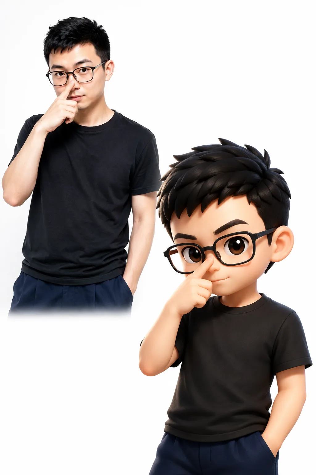 real_person_chibi_3d creation