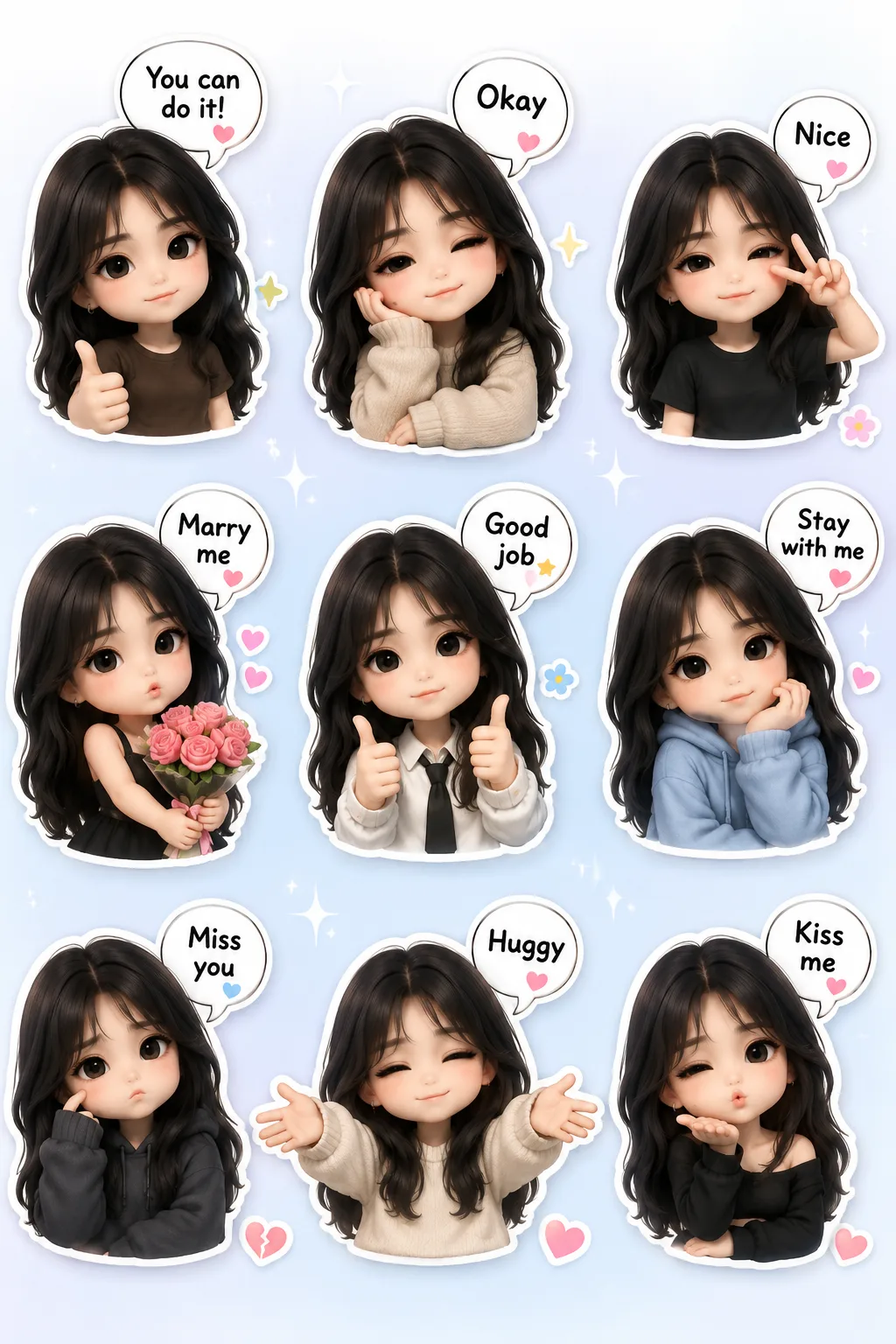 chibi_3d_emoji_word_4 creation