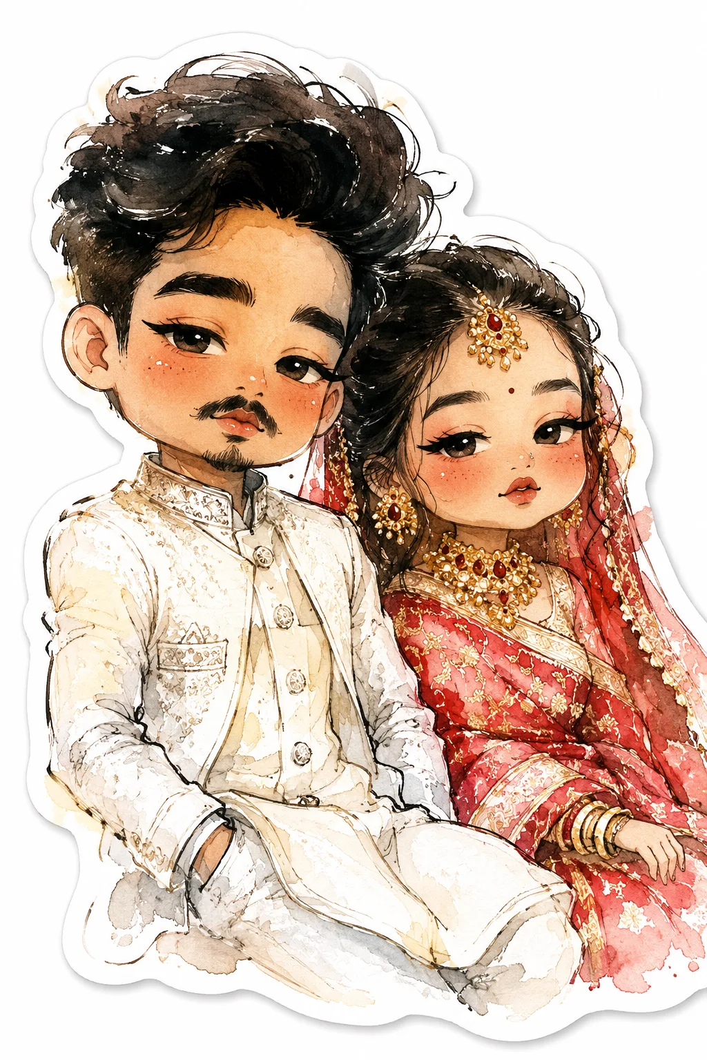 chibi_sticker_watercolor creation