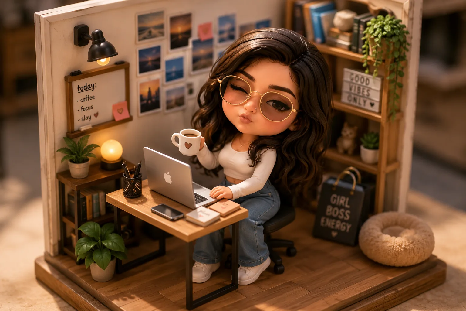 chibi_workspace_diorama creation