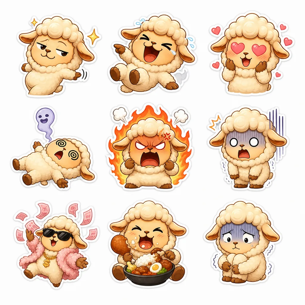 Image to Image Generator · Sticker · Emoji Collection: Set 1