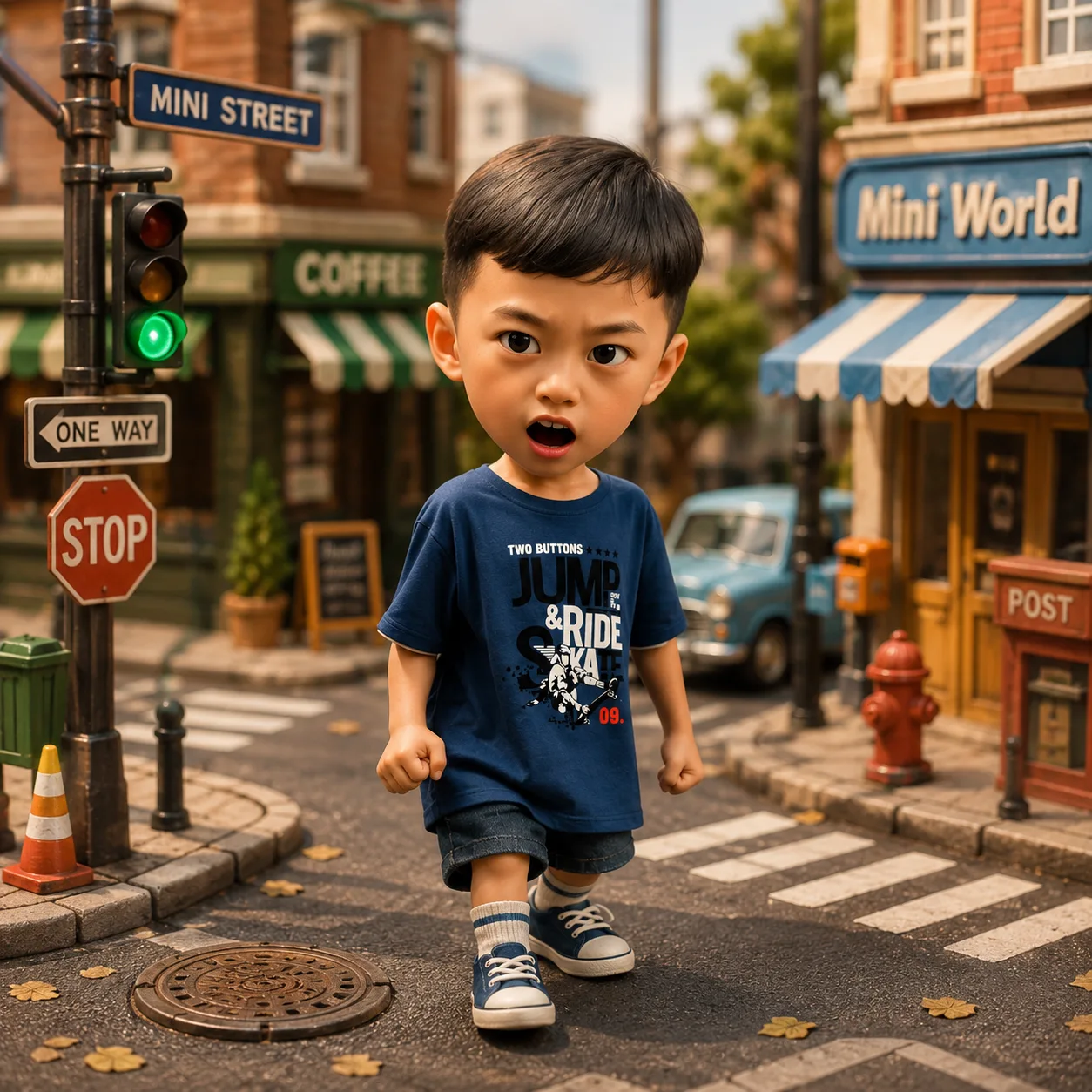 مولد صورة إلى صورة · تشيبي · تشيبي 3D ميكرونيوم ديوراما