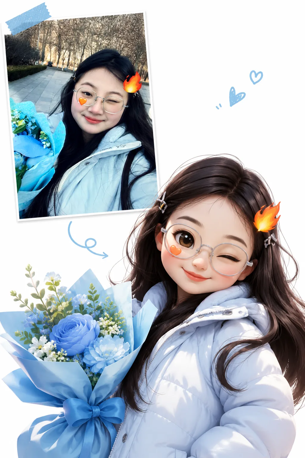 Image to Image Generator · Chibi · Real Person + 3D Chibi