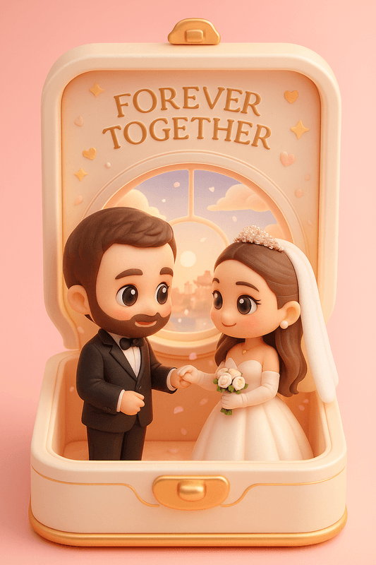 "auto shared by user of chibi Art community" - Created using AI Avatar Generator with 3d_couple_box style in creative category. Generated on August 4, 2025 using Image to Image generation method.