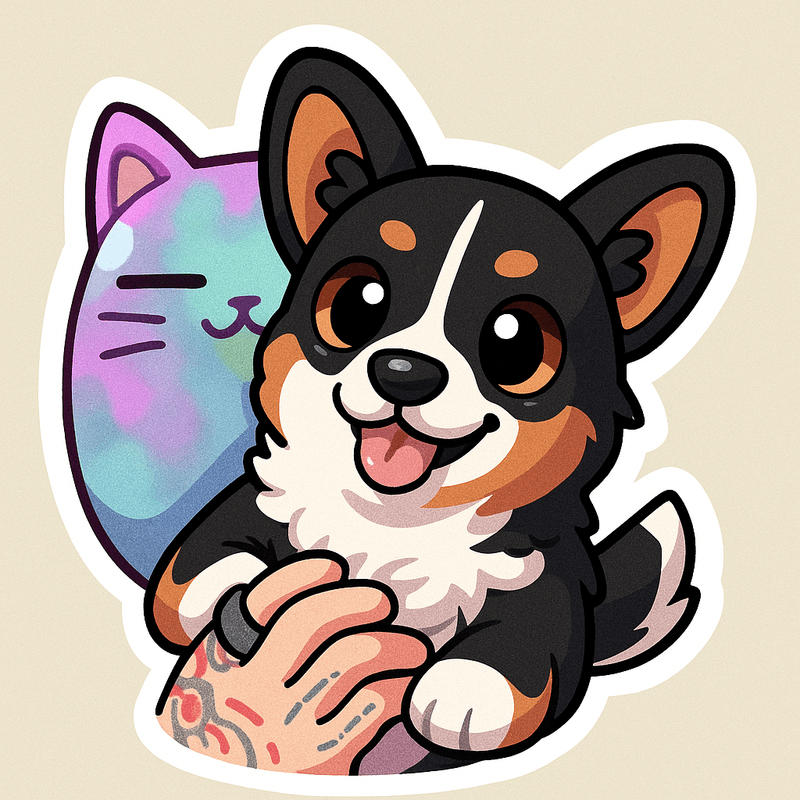 "auto shared by user of chibi Art community" - Created using AI Sticker Generator with chibi_single_sticker style in chibi category. Generated on August 13, 2025 using Image to Image generation method.