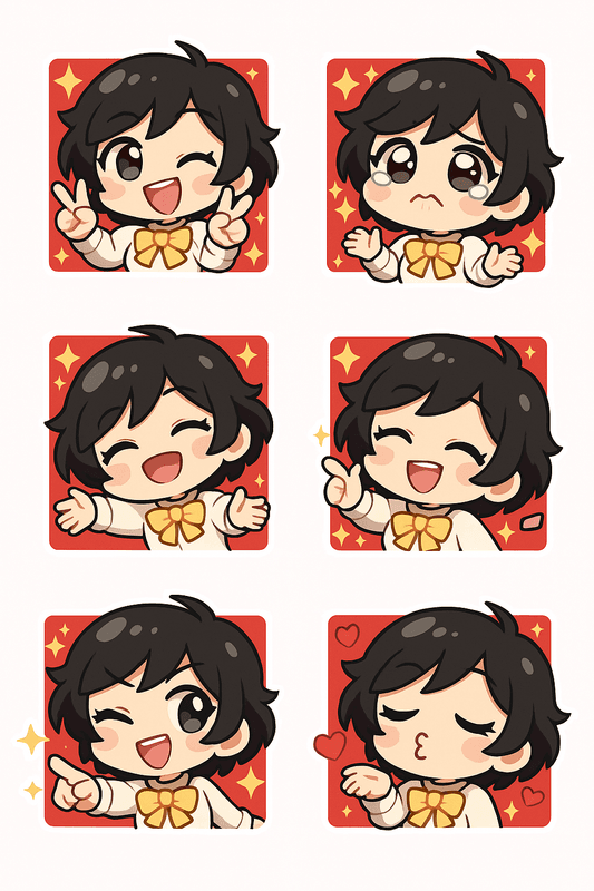 "auto shared by user of chibi Art community" - Created using AI Sticker Generator with chibi_emoji_stickers style in chibi category. Generated on August 3, 2025 using Image to Image generation method.