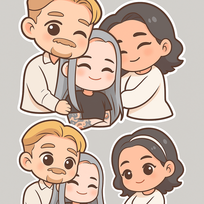 "auto shared by user of chibi Art community" - Created using AI Sticker Generator with chibi_single_sticker style in chibi category. Generated on August 4, 2025 using Image to Image generation method.