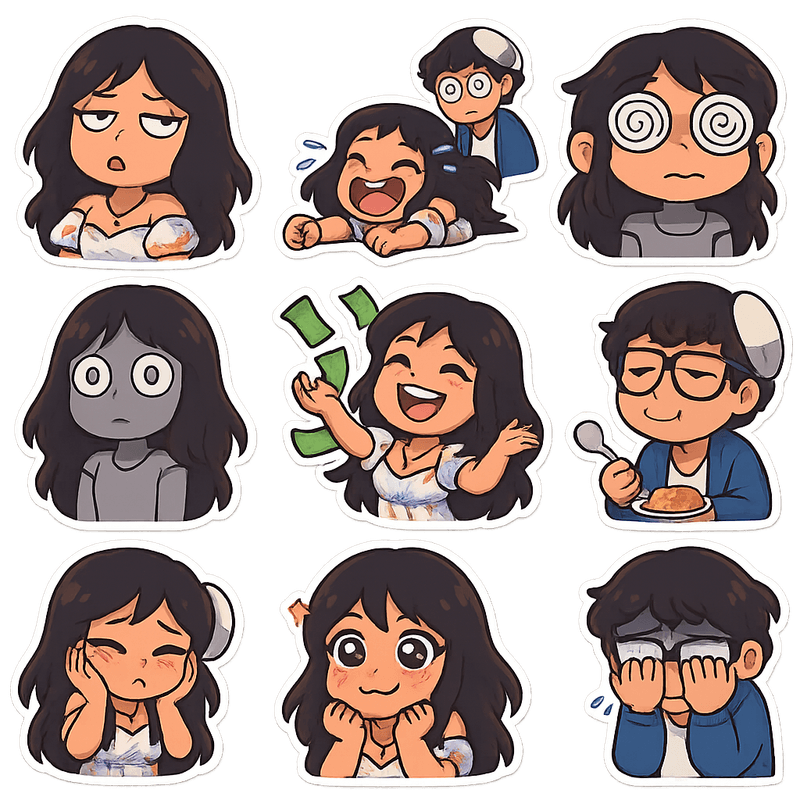 "auto shared by user of chibi Art community" - Created using AI Sticker Generator with chibi_character_stickers style in chibi category. Generated on August 5, 2025 using Image to Image generation method.