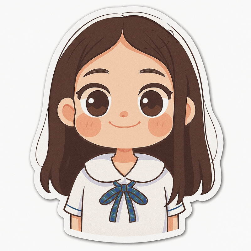 "auto shared by user of chibi Art community" - Created using AI Sticker Generator with chibi_single_sticker style in chibi category. Generated on August 6, 2025 using Image to Image generation method.