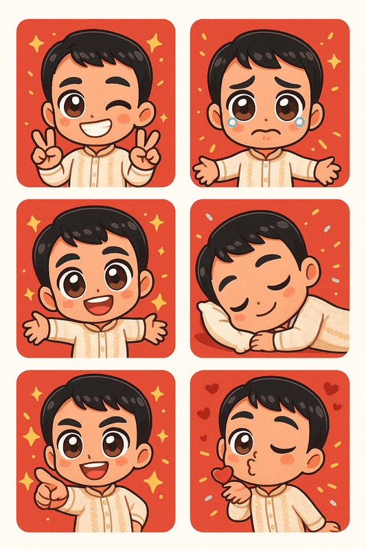 "auto shared by user of chibi Art community" - Created using AI Sticker Generator with chibi_emoji_stickers style in chibi category. Generated on August 8, 2025 using Image to Image generation method.