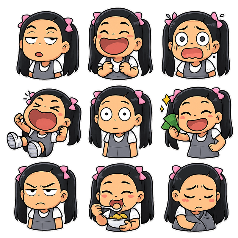 "auto shared by user of chibi Art community" - Created using AI Sticker Generator with chibi_character_stickers style in chibi category. Generated on August 12, 2025 using Image to Image generation method.