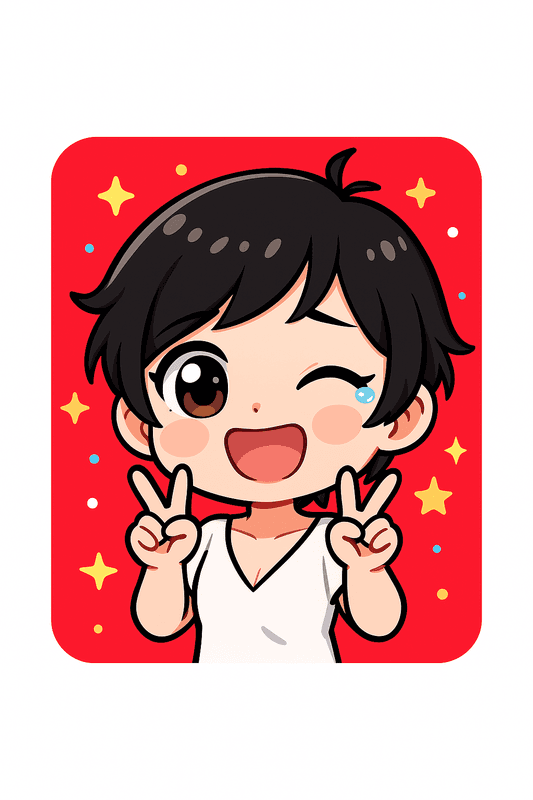 "auto shared by user of chibi Art community" - Created using AI Sticker Generator with chibi_emoji_stickers style in chibi category. Generated on August 16, 2025 using Image to Image generation method.