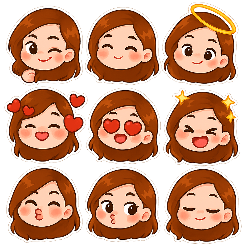 "auto shared by user of chibi Art community" - Created using AI Sticker Generator with chibi_emoji_stickers_3 style in sticker category. Generated on August 31, 2025 using Image to Image generation method.