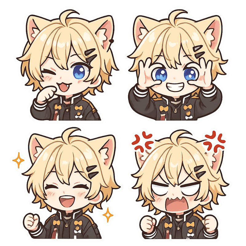 "auto shared by user of chibi Art community" - Created using AI Sticker Generator with chibi_emoji_stickers style in emoji_type category. Generated on August 31, 2025 using Image to Image generation method.